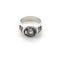 Custom Engraved 17mm Round Top Ring Engraved Signet Ring Personalize Engraving Letters Logo Rings Fashion Men Copper Jewelry