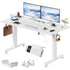 Devoko Electric desk Height Adjustable 140x80 with Roller Type-C Memory Control Anti-Collision