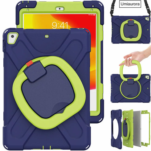 For IPad 7th 8th 9th 10.2 10th Gen Air 2 3 4 5 10.9 Mini 6 9.7 Pro 11 12.9 2022 Case Rotation Handle Stand Kids Shockproof Cover (Copy)