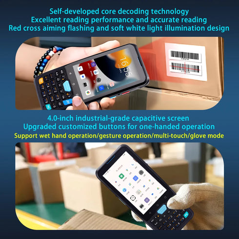 YK957 Android 2d Qr Code Reader Handheld Terminal Pda Android Barcode Scanner With Nfc Rfid Reader Medical Device Pdas 4+64g