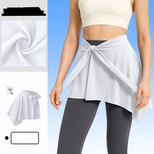Activewear Skirt One-piece, Adjustable-strap Skirt That Covers The Hips Modest Yoga Skirt