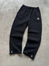 New Y2K Pants Personalized Pant Leg Zipper Embroidery Hip Hop Casual Joggers Men Pants Retro Straight Pants Tracksuit Streetwear