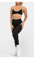Teveo Tight-fitting Leopard-print Seamless Yoga Pants with Nude-skin High Elasticity Suitable for Fitness Running Pants