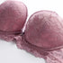 1 Set Elegant Lace Embroidery & Breathable Fabric Lingerie Set: Push-Up Bra, Drop Waist Sheer Panty - Ultimate Valentine's Day