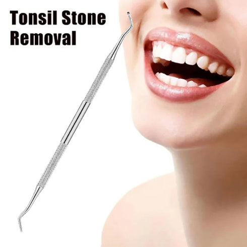 1pc Tonsil Stone Removal Ear Wax Remover Tool With Stainless Steel - Mouth Cleaning Care Tools For Tonsil Stone Removal
