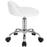 WOLTU Swivel Office Stool with Wheels Height Adjustable Computer Chair With Low Backrest Work Roller Rocker Dressing Stool