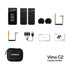 Comica Vimo C 2.4G Mini Wireless Lapel Microphone with Charging Case, for Smartphone Camera Podcast Interview YouTube Facebook