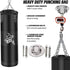 Heavy Punching Bag Set with Ceiling Hook Steel Chain Hanging Heavy Bag for Adults Muay Thai MMA Taekwondo Home Gym Training