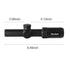 1-5x24 Scopes Compact Scope Hunting Scopes Tactical Sight Wide Angle Sight