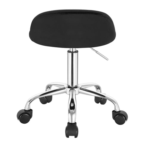WOLTU Swivel Office Stool with Wheels Height Adjustable Computer Chair With Low Backrest Work Roller Rocker Dressing Stool