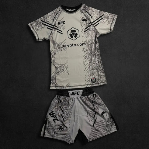 UFC New Octagonal Cage Fighting Night Men's and Children's MMA Loose Breathable Speed Drying Boxing Training Sports Set
