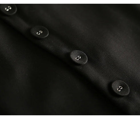 #0709 Spring Autumn Suit Vest Women Sleeveless Jacket Short Office Vest Coat Slim Single Breasted Vest Waistcoat Female Black