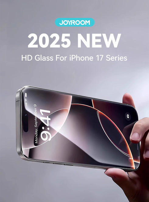 Joyroom 1/2/3pcs For iPhone 17 Pro Max HD Glass Screen Protector For iPhone 17/17Pro/17Air Full Screen Tempered Glass Protection