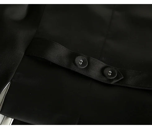#0709 Spring Autumn Suit Vest Women Sleeveless Jacket Short Office Vest Coat Slim Single Breasted Vest Waistcoat Female Black