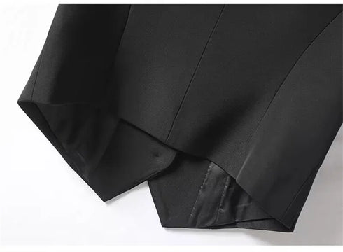 Spring Summer Korean Fashion Vest 2025 New Women Short Fashion V-neck Sleeveless Casual Blazer Waistcoat Coats Female Tops