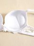 1 Set Elegant Lace Embroidery & Breathable Fabric Lingerie Set: Push-Up Bra, Drop Waist Sheer Panty - Ultimate Valentine's Day