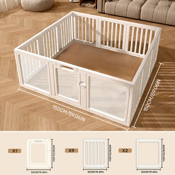 Baby and Toddler Playpen, Safety Gate for Baby Fence, Baby Playpens for Indoor and Outdoor