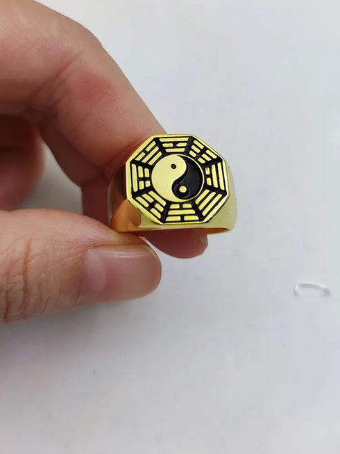Custom Engraved 17mm Round Top Ring Engraved Signet Ring Personalize Engraving Letters Logo Rings Fashion Men Copper Jewelry