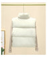 Winter Short Down Sleeveless Vest Women Warm Stand Collar Zipper Jacket Casual Fashion Quilted Cropped Coats Street Outerwears