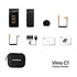 Comica Vimo C 2.4G Mini Wireless Lapel Microphone with Charging Case, for Smartphone Camera Podcast Interview YouTube Facebook