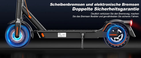 Todimart T3 ABE adult electric scooter, 36V 7.8AH, peak power 500W, 25-35KM, 8.5-inch honeycomb tires, urban electric scooter