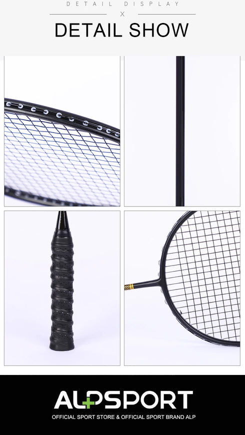ALP ZJ2.0 Pro 4U 85g 100% Carbon Fiber + Titanium Alloy Badminton Racket Ultra-light Sports Equipment Racket Badminton Training