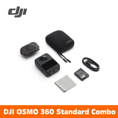 DJI Osmo 360 Standard Bundle 360 Camera with 1 Inch ° Imaging ° Video in 8K Native ° Photo in 120MP DJI Osmo 360