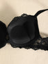 1 Set Elegant Lace Embroidery & Breathable Fabric Lingerie Set: Push-Up Bra, Drop Waist Sheer Panty - Ultimate Valentine's Day