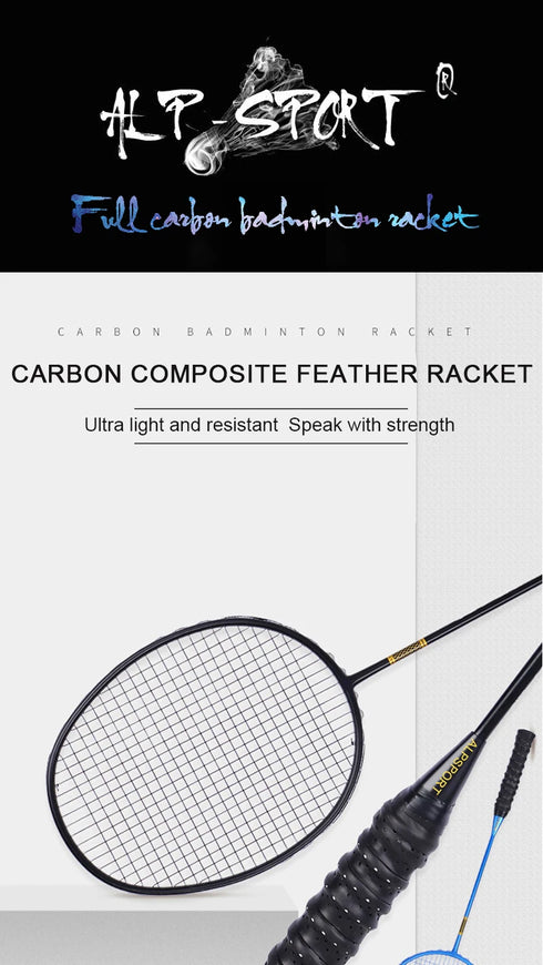 ALP ZJ2.0 Pro 4U 85g 100% Carbon Fiber + Titanium Alloy Badminton Racket Ultra-light Sports Equipment Racket Badminton Training