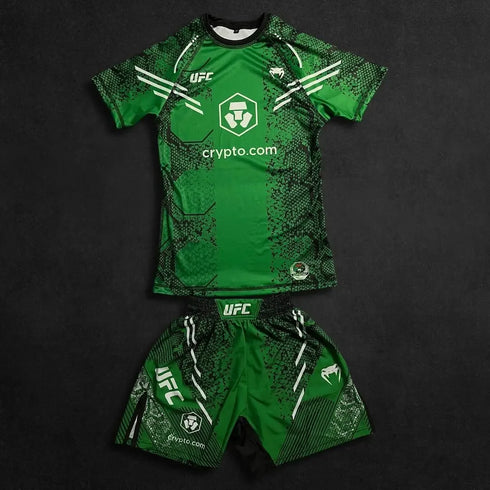 UFC New Octagonal Cage Fighting Night Men's and Children's MMA Loose Breathable Speed Drying Boxing Training Sports Set