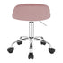 WOLTU Swivel Office Stool with Wheels Height Adjustable Computer Chair With Low Backrest Work Roller Rocker Dressing Stool
