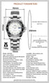 ADDIES Luxury Women's Watches Elegant Classic 36mm Business Ladies Watch BGW9 Luminous Waterproof Steel Quartz Woman Watches