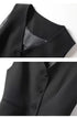 Spring Summer Korean Fashion Vest 2025 New Women Short Fashion V-neck Sleeveless Casual Blazer Waistcoat Coats Female Tops