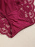 1 Set Elegant Lace Embroidery & Breathable Fabric Lingerie Set: Push-Up Bra, Drop Waist Sheer Panty - Ultimate Valentine's Day