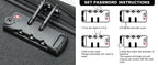 British Traveller Cargo Case 53.5x40x21cm Lightweight hand luggage 4 Rolls TSA Lock Soft Luggage fabric