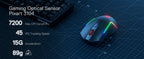 Redragon BS136 Gaming Keyboard & Mouse Combo, 75% K628 Tri-Mode Wireless RGB Mechanical Keyboard and 7200 DPI Gamer Mouse Bundle