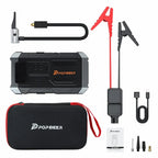 POPDEER PD-JA3 5000A 4-in-1 Jump Starter, 150PSI Air Compressor, 12V QC 3.0 Powerbank with LCD Display, 10L Gas/8L Diesel