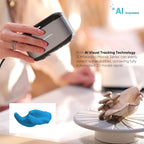 3DMakerpro Moose 3D Scanner, 0.03mm Accuracy, 0.07mm Resolution, Blue LED Light Source, Al Visual Tracking, 24-bit Color Camera