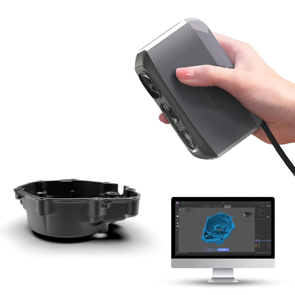 3DMakerpro Moose Lite 3D Scanner, NIR Light Source, 24-bit Color Camera, Al Visual Tracking,0.05mm Accuracy, 0.10mm Resolution