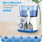 800ML Capacity Electric Water Flosser Oral Irrigator for Teeth Cleaning Water Dental Flosser Teeth with Interchangeable Nozzles