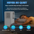 Portable Air Conditioner Mobile Air Cooler Dehumidifier With 24H Timer Remote Control EU Plug For Office Bedroom