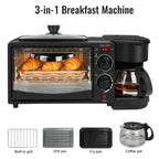 Multi-function Breakfast Maker 3 in 1 Insulation Sump Coffee Pot Anti-slip Feet Food Grade Water Tank Work Separately 220V