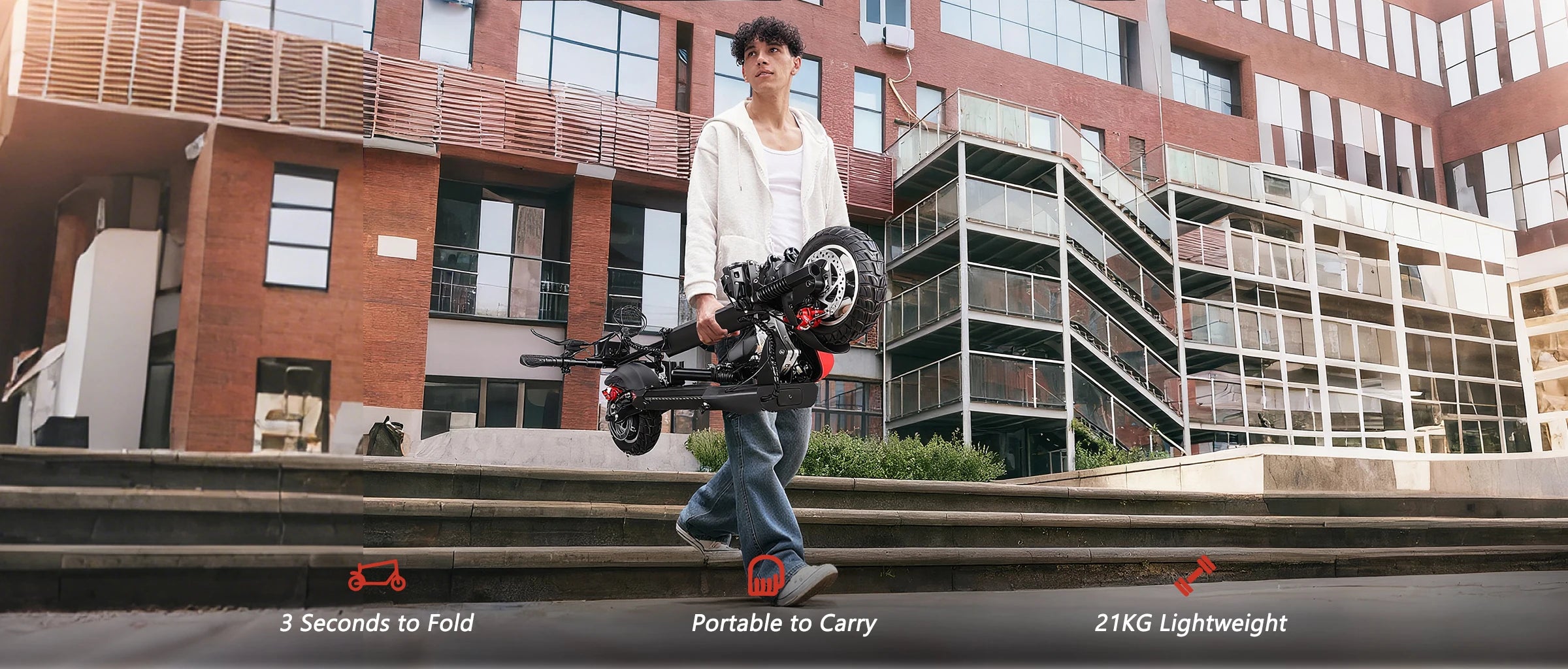 Electric Scooter 800W Motor 48V13AH Battery Send Removable Seat E-Scooter Adult 10" Tire City Commuter All-Terrain Fold Scooters