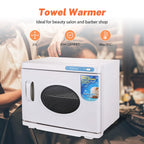 23L Towel Warmer & UV Sterilizer Cabinet, 200W Heated Disinfection with Dual Trays for Salon, SPA, Gym, 70°C & UV Sanitizing