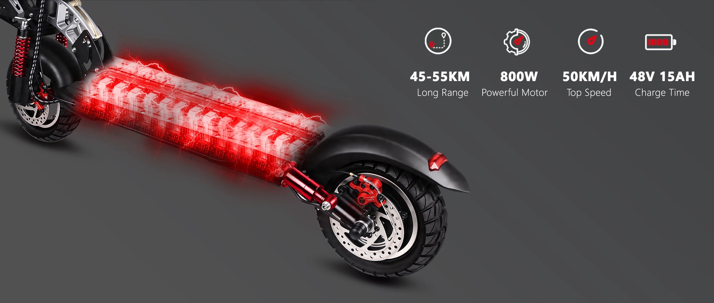 Electric Scooter 800W Motor 48V13AH Battery Send Removable Seat E-Scooter Adult 10" Tire City Commuter All-Terrain Fold Scooters
