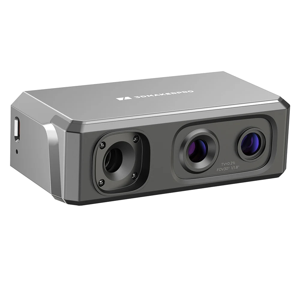 3DMakerpro Seal 3D Scanner, 0.05mm Resolution, 0.01mm Accuracy, 24-bit Color Capture, 5x More Detail Per Unit, Anti-shake Lens
