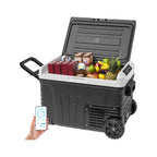 35L compressor cooling box, Car Refrigerator with App, Portable freezer wardrobe for 12V/24V & 220-240V, Cooling Range-20 °C to 20 °C, K