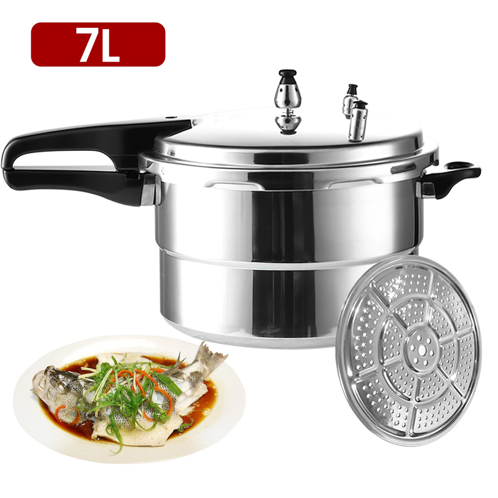 3 L/7L Aluminium Alloy Pressure Cooker 18cm/24cm Bottom 3L/7LPressure Cooker for Gas Stove Aluminium Alloy Pressure Cooker