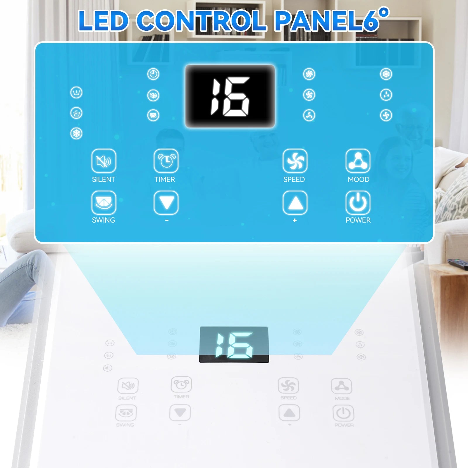 Portable Air Conditioner Mobile Air Cooler Dehumidifier With 24H Timer Remote Control EU Plug For Office Bedroom