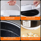 12V 24V 220V 3L Electric Rice Cooker Car Trucks Electric Soup Porridge Cooking Machine Food Steamer Warmer Heated Rice Cooker